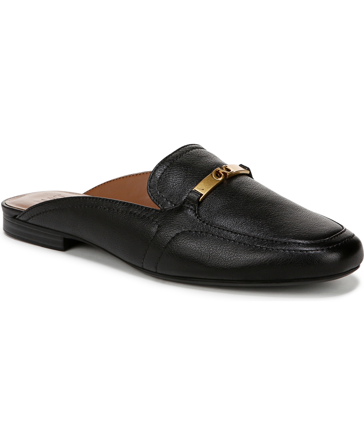 Naturalizer Women's Emerson Closed Square Toe Mule Loafers In Black Leather