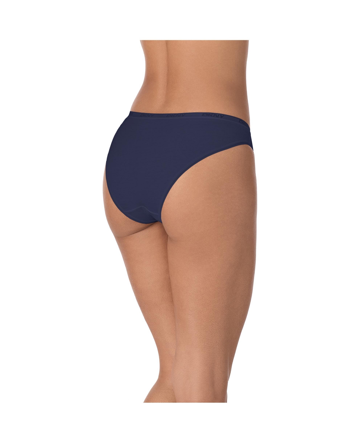 Dkny Table Top Stretch Cotton Blend Bikini In Yellow