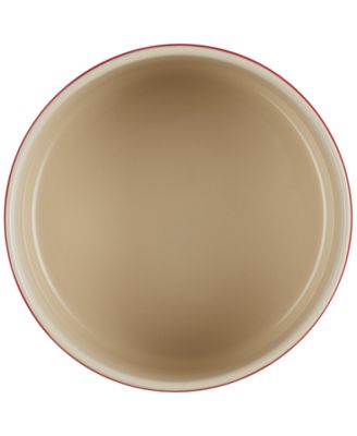 Stoneware Signature Canister with Wood Lid, 16-Oz.