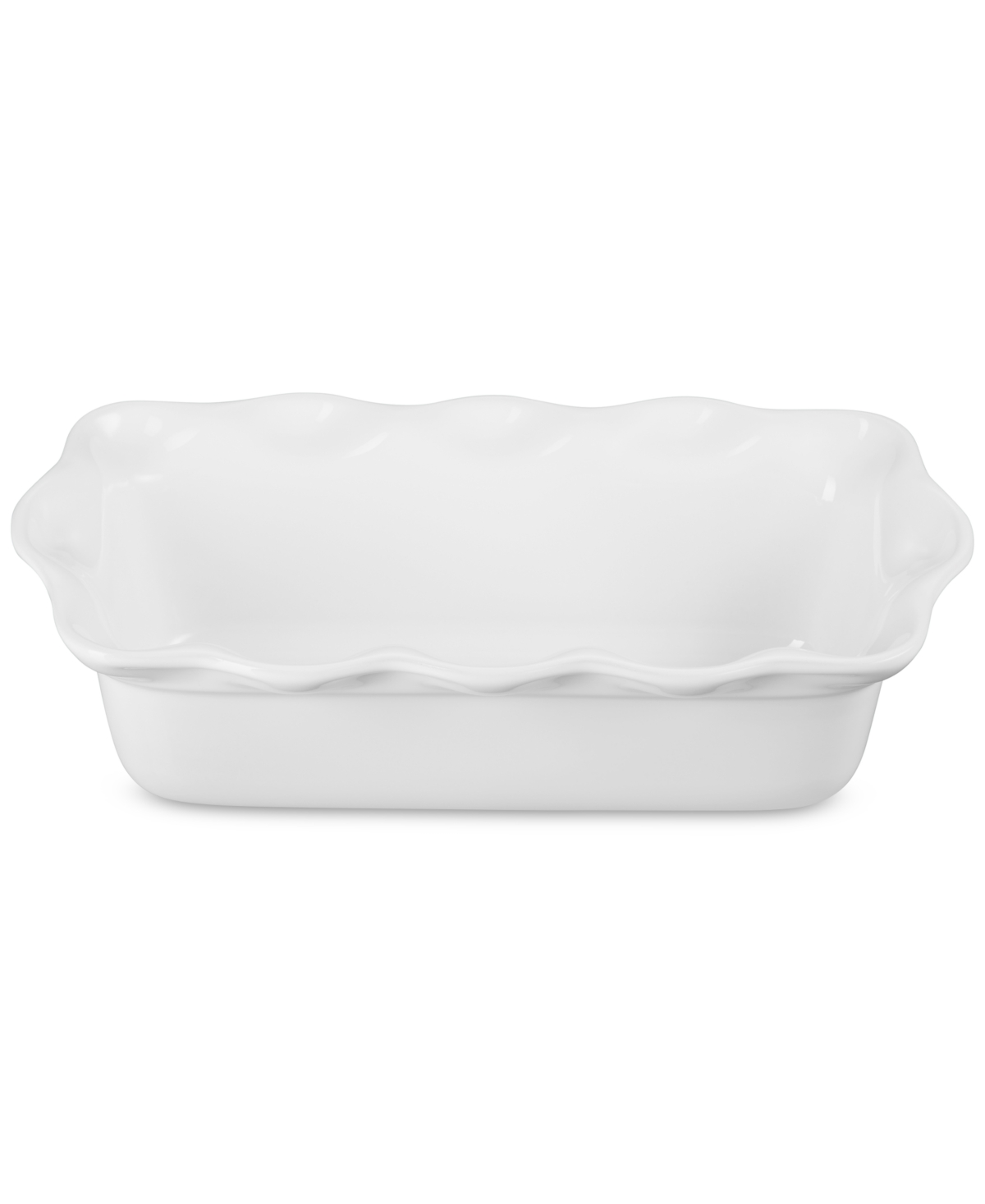 Le Creuset Heritage Stoneware 9-inch Fluted Loaf Pan In White
