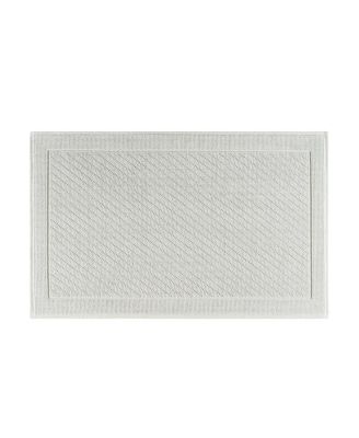 Host & Home Cotton Bath Rug, Stylish Textured Woven Design, Slip Resistant Backing, 5 Color Options, 2-Piece Set - 17x24 & 20x32