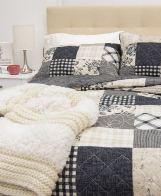 Augusta Rustic 3-Pc. Quilt Set, King