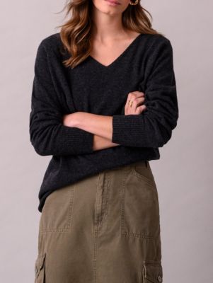 Women's Geelong Wool Slouch V-Neck Sweater