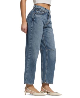 Women's High-Rise Relaxed Barrel-Fit Jeans 
