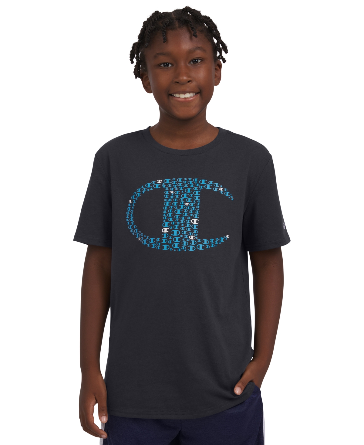 Champion Big Boys Logo Graphic Short-sleeve T-shirt