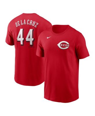 Nike - Men's Elly De La Cruz Red Cincinnati Reds Fuse Name Number T-Shirt