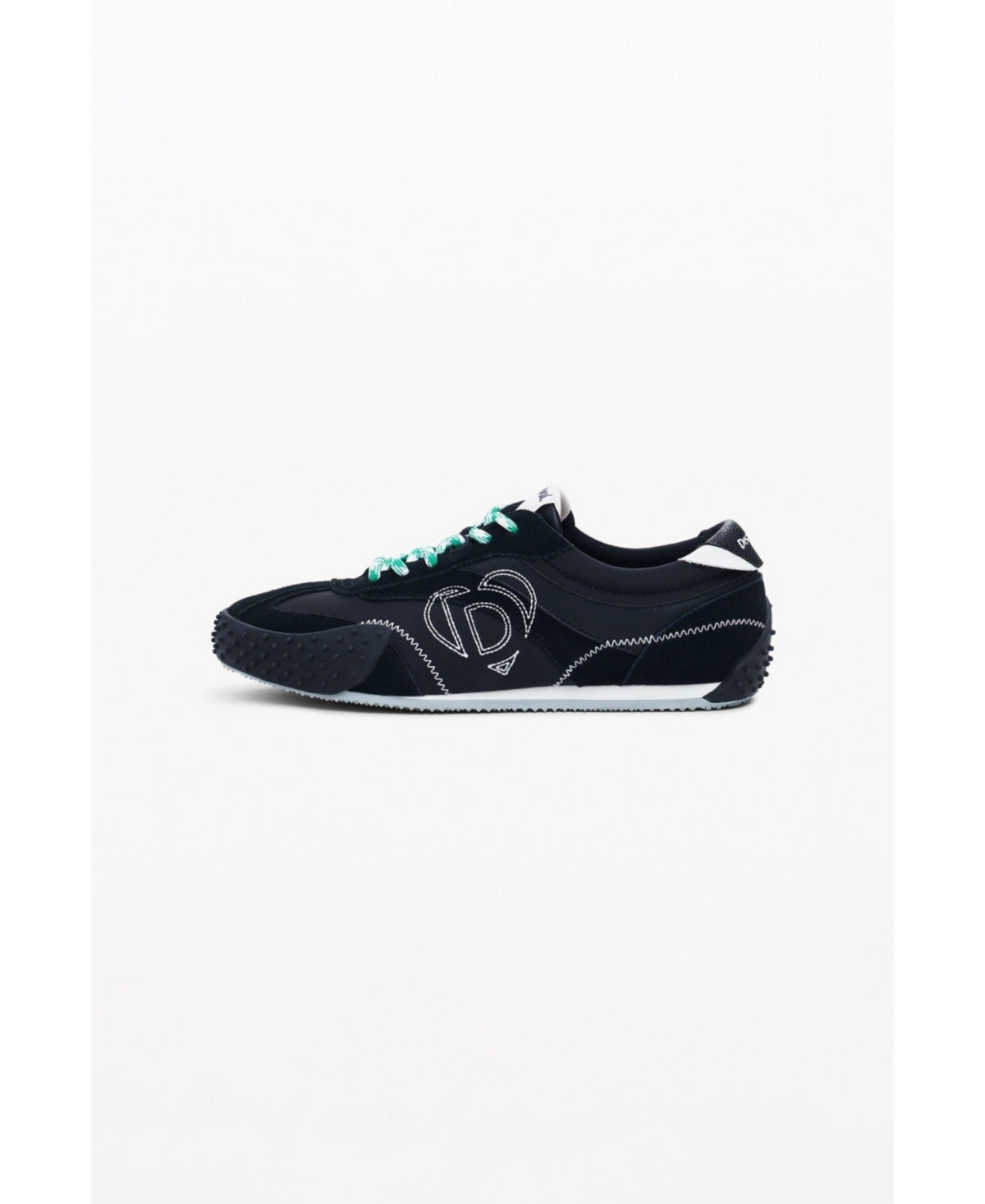 Women's Embroidered logo sneakers - Black