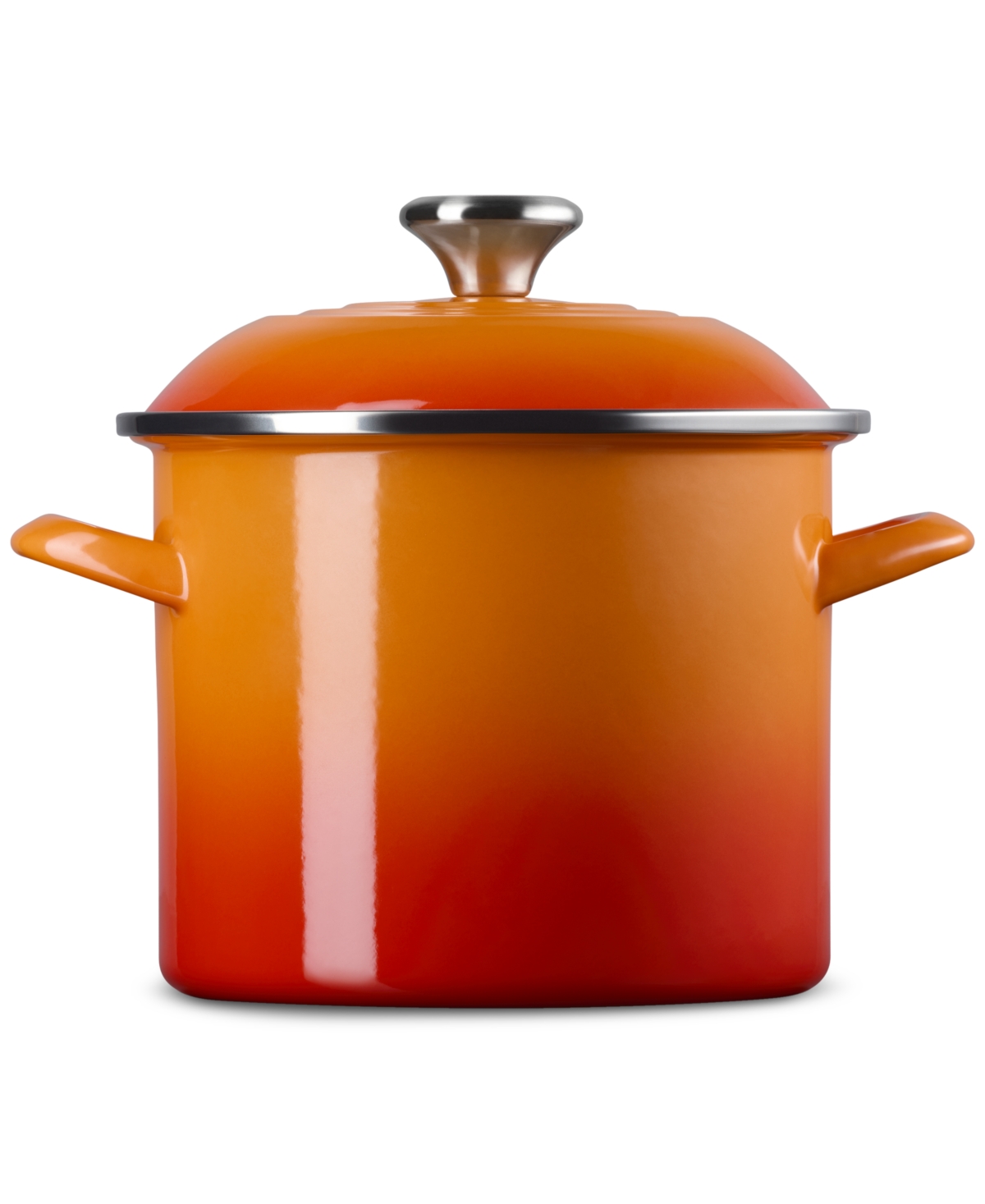 Le Creuset 6-quart Enameled Stainless Steel Stock Pot In Flame