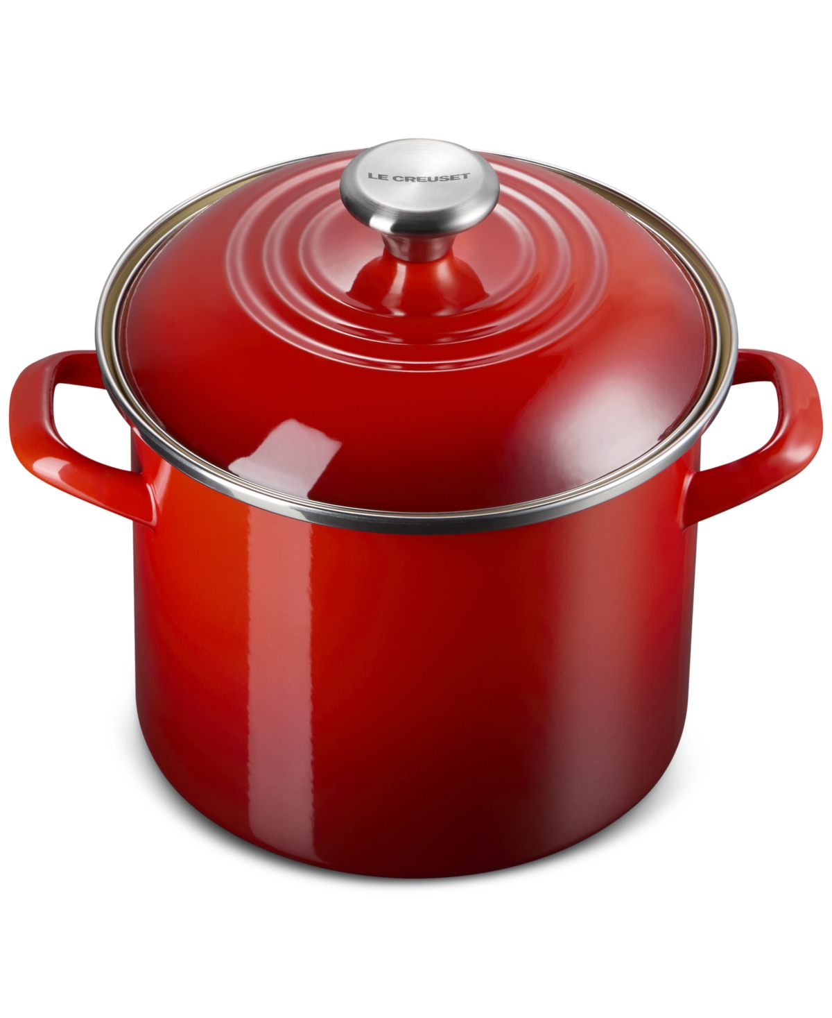 Le Creuset 6-quart Enameled Steel Stockpot In Cerise