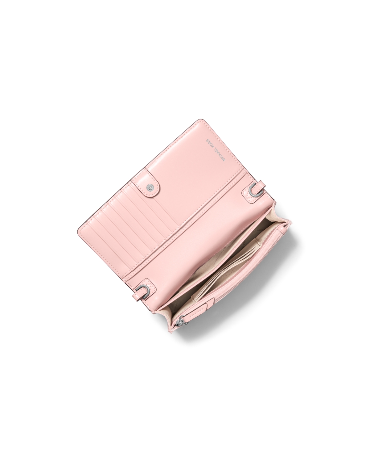 Michael Kors Michael  Jet Set Mini Phone Webbing Crossbody In Smokey Rose