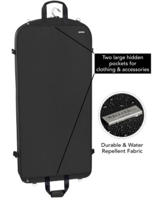 45" Premium Extra Capacity Travel Garment Bag with Shoulder Strap and Pockets