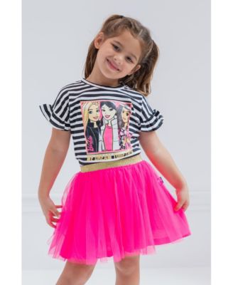 Toddler Girls T-Shirt and Mesh Tutu to