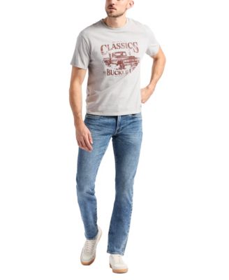 Men's Trige Graphic with Pickup Truck Print T-Shirt