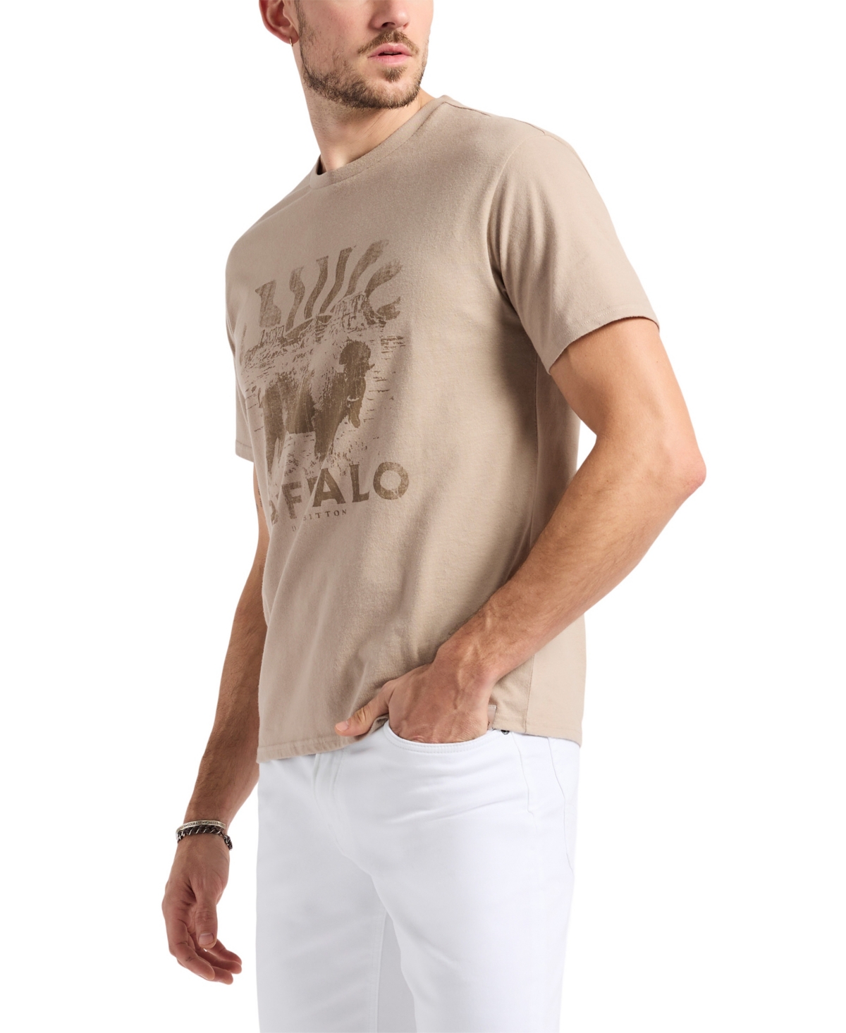 Buffalo David Bitton Men's Buffalo Graphic T-shirt In Tuffet