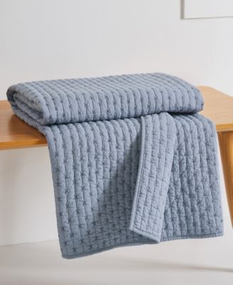 Cross Stitch Reversible Quilted Throw, 50" x 60"