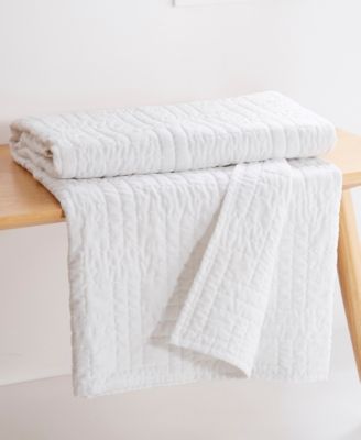 Melange Stitch Stitching Quilted Throw, 50" x 60"