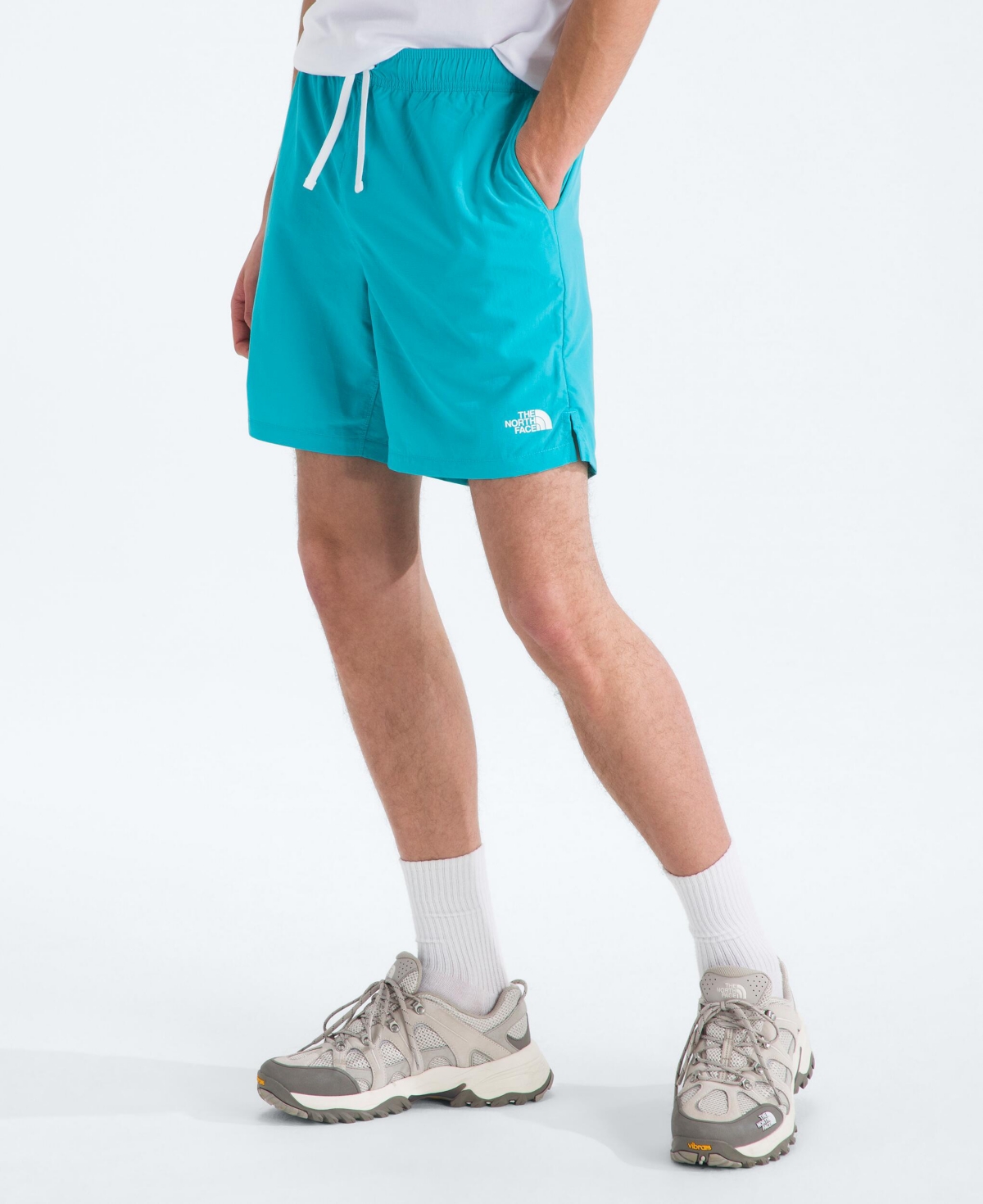 Shop The North Face Men's Action Shorts In Galactic Blue