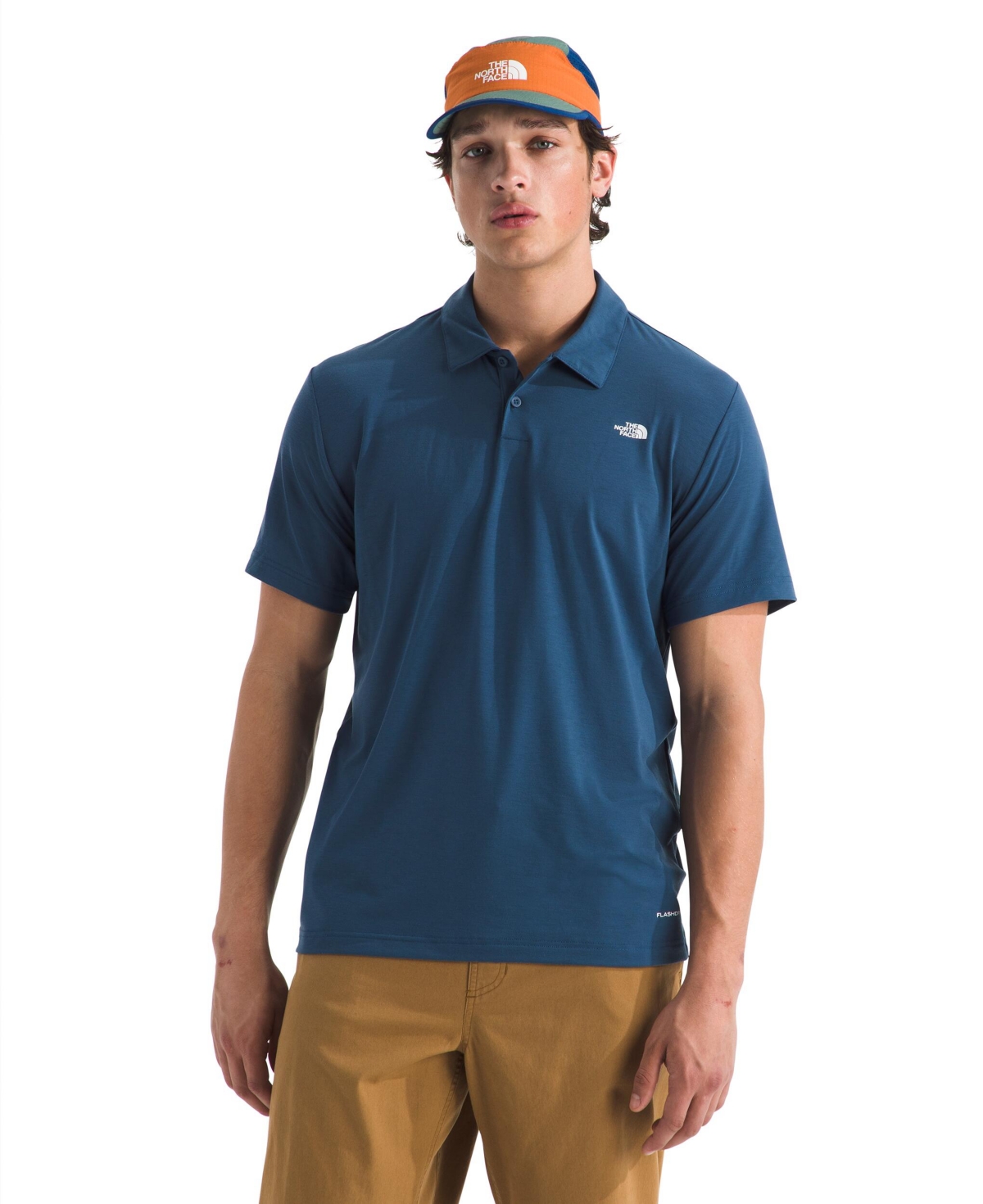 Shop The North Face Men's Adventure Polo Shirt In Shady Blue