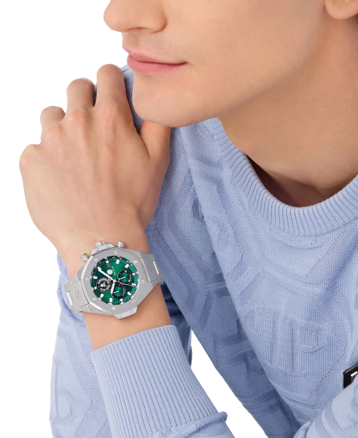 Philipp Plein Plein Chrono Royal Bracelet Watch In Stainless Steel