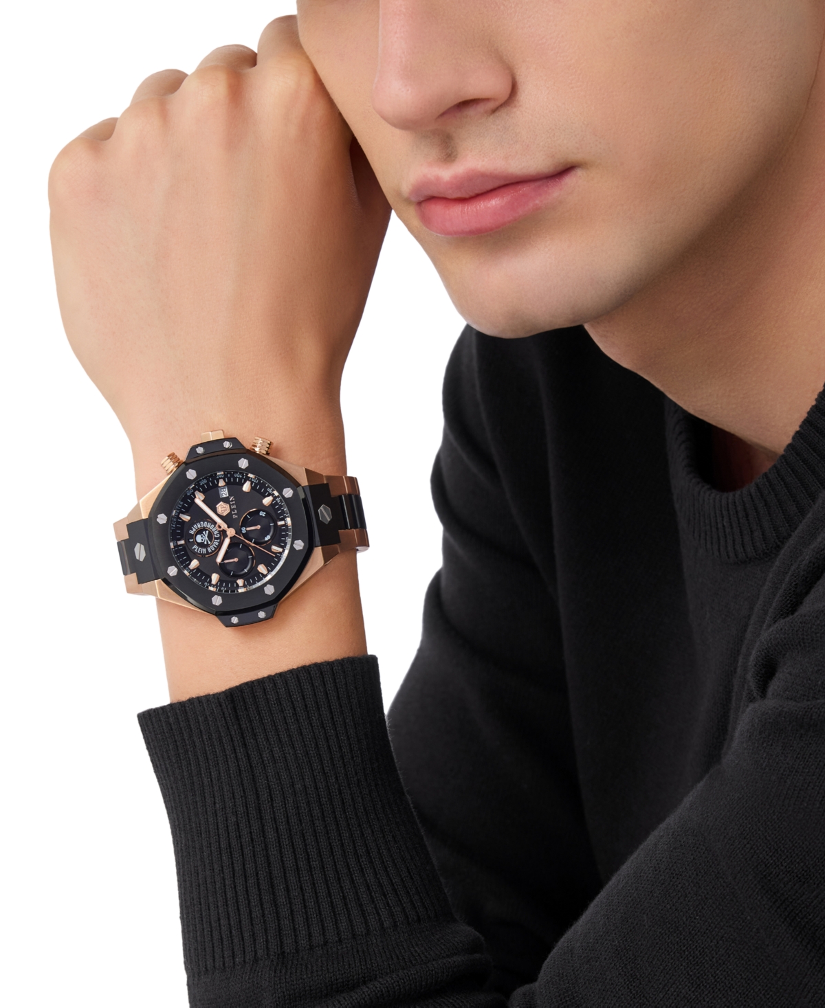 Philipp Plein Plein Chrono Royal Bracelet Watch In Two Tone