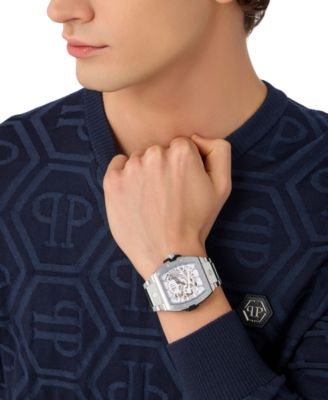 Men's Automatic The Skeleton 2.0 Stainless Steel Bracelet Watch 44mm