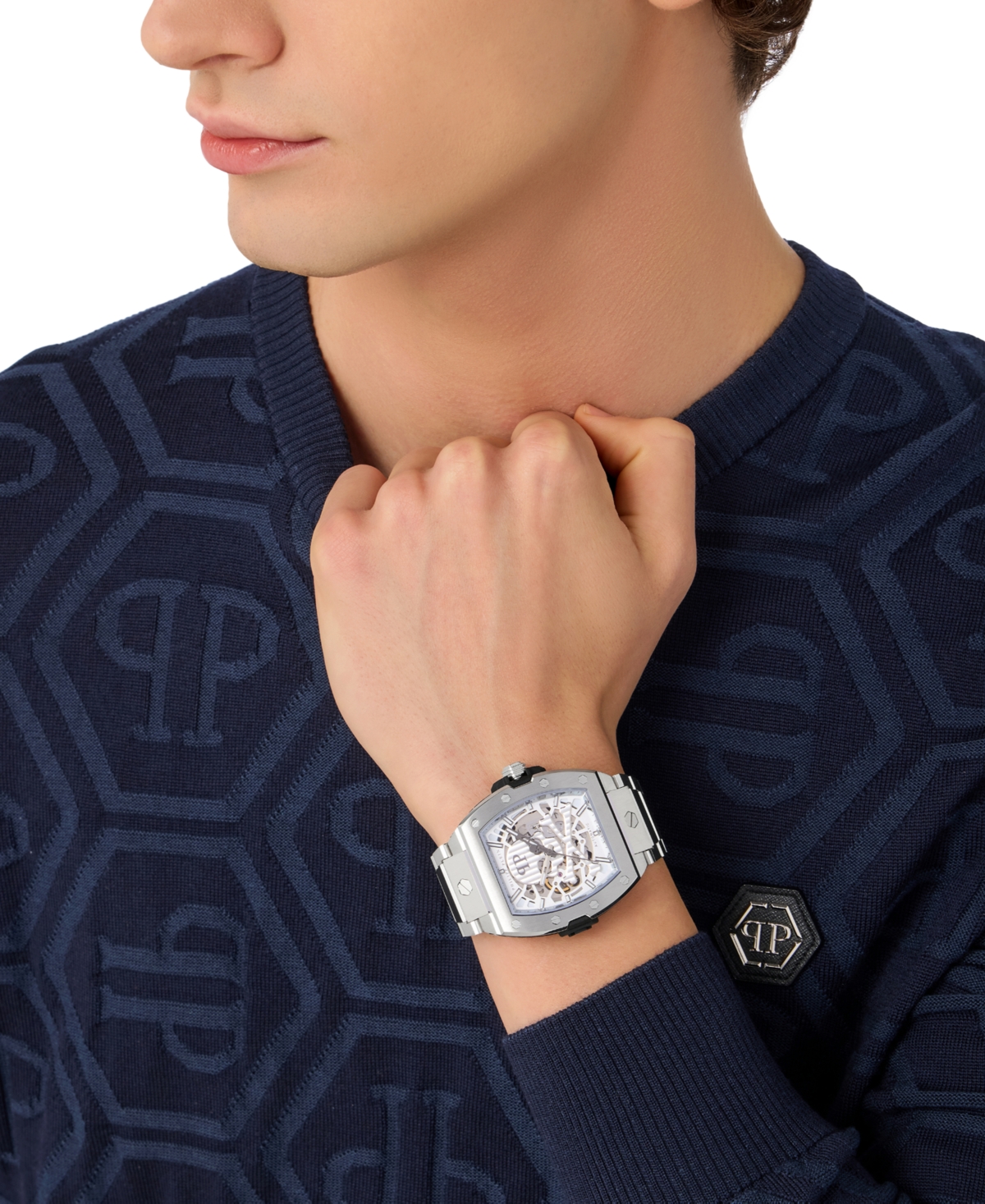 Philipp Plein Men's Automatic The Skeleton 2.0 Stainless Steel Bracelet Watch 44mm