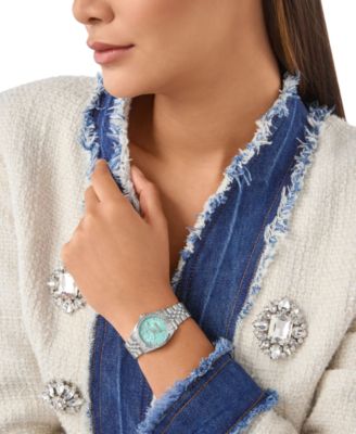 Women's Date Superlative Stainless Steel Bracelet Watch 28mm