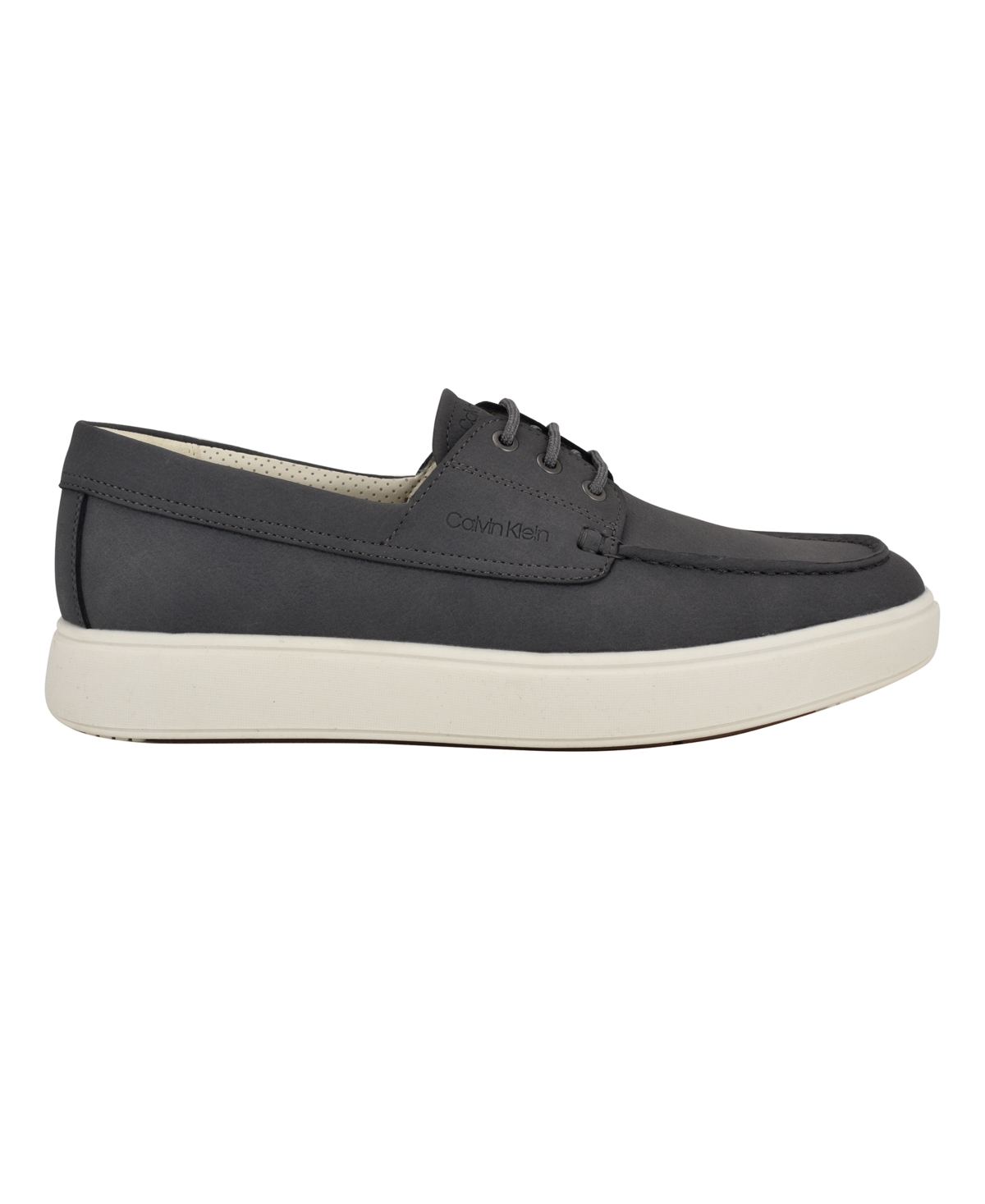Calvin Klein Men's Januse Casual Boat Shoe In Light Gray