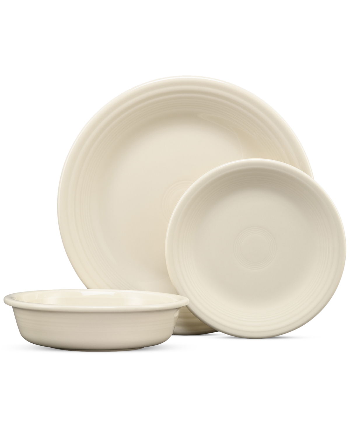 Linen Classic Rim 3 Piece Place Setting - Linen