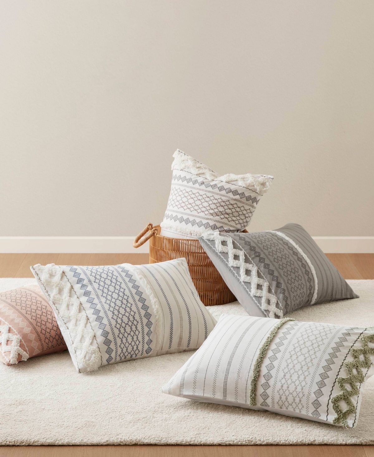Ink+ivy Imani 3-pc. Duvet Cover Set, Full/queen In Sage,ivory