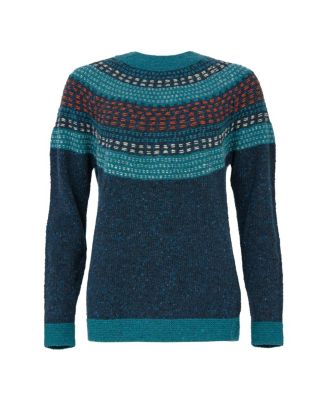 Women's Float Stitch Yoke Donegal Sweater