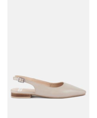 Womens Hocane Genuine Leather Slingback Sandals