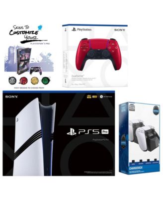 PlayStation 5 Pro with Extra  Controller, Dual Charging Dock and MightySkins Decal Voucher