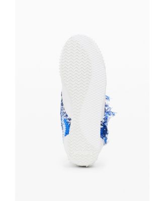 Women's Frayed fabric sneakers