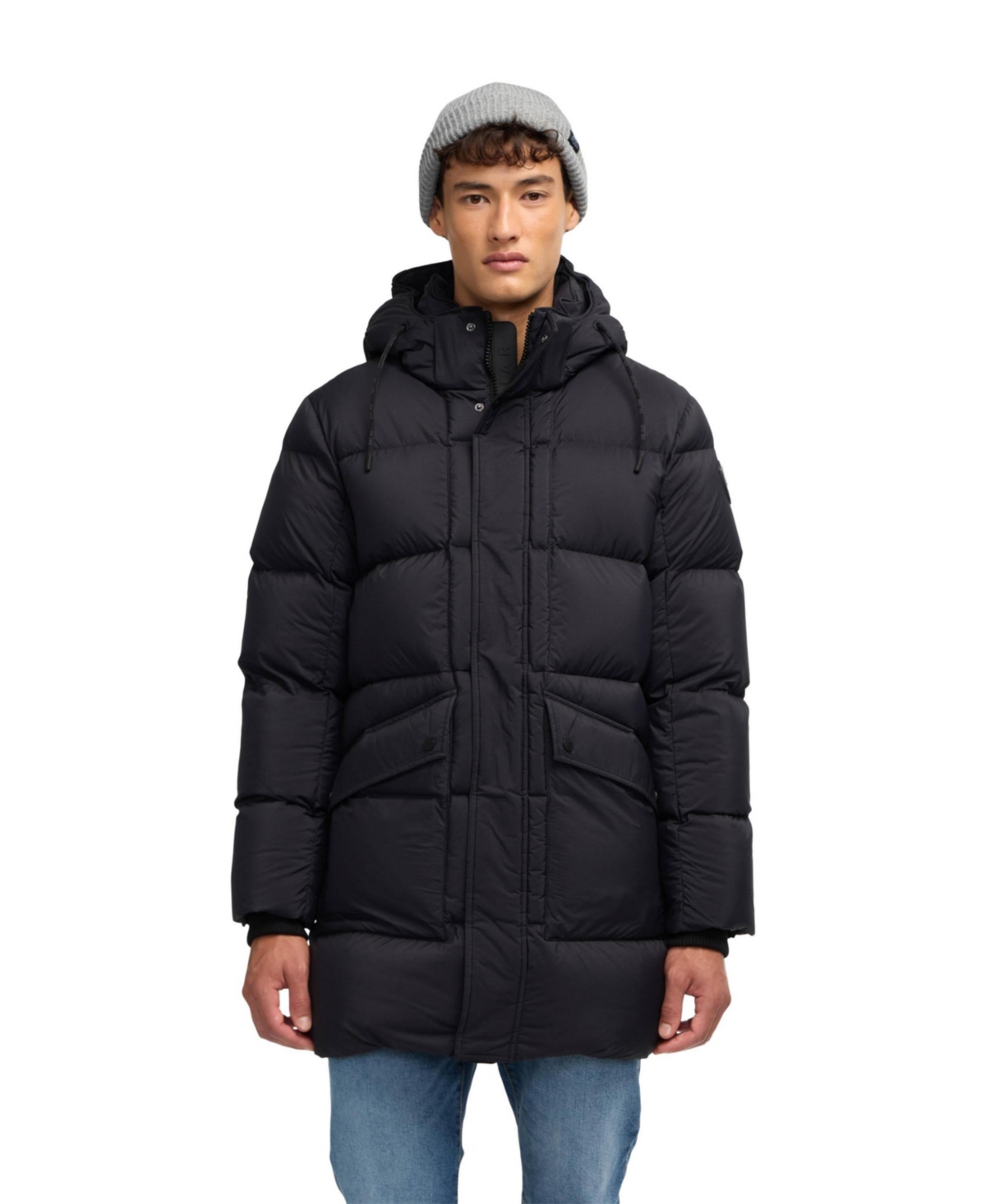 Men's Teneca Puffer Walker with Removable Hood - Navy