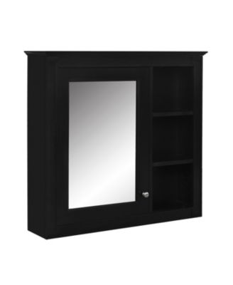 Wall-Mounted Medicine Cabinet with Mirror and Shelves (30" x 28")