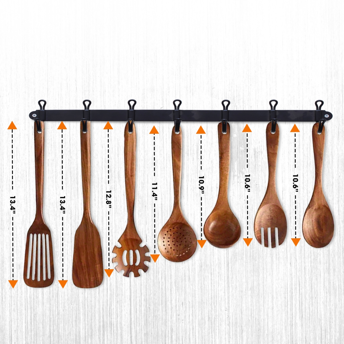 Cheer Collection Piece Wooden Spatula Set