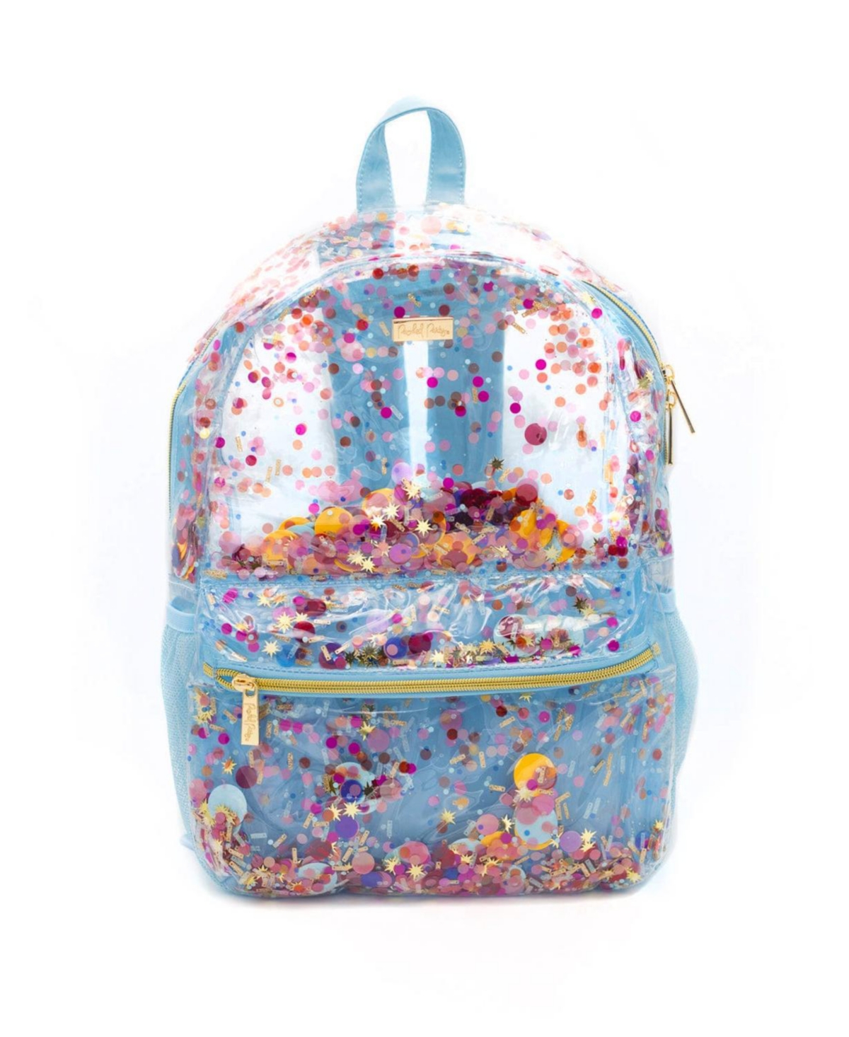 Celebrate Every Day Clear Backpack Women's Small Fashion Shoulder Book Bag Great for Ladies at School, Work, Travel, and the Beach (Clear