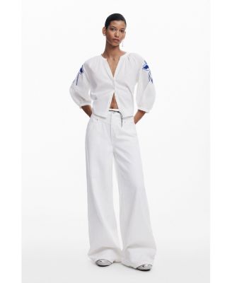 Women's Wide Leg Basic Jeans