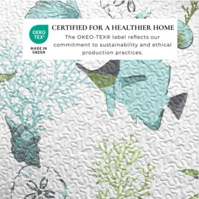 Linery & Co Coastal Microfiber Quilt Set With Shams