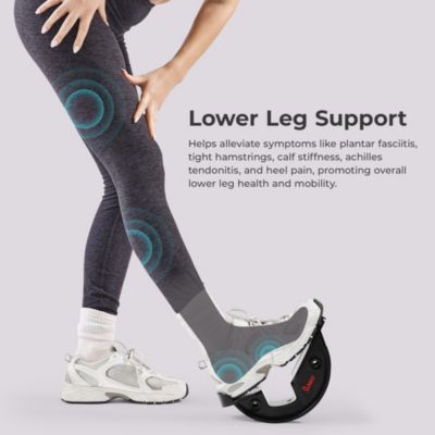 Calf & Hamstring Stretcher and Foot Rocker, Grey