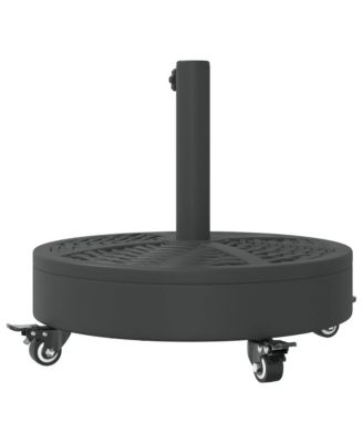 Parasol Base with Wheels for  1.5"/1.9" Poles 59.5 lb Round