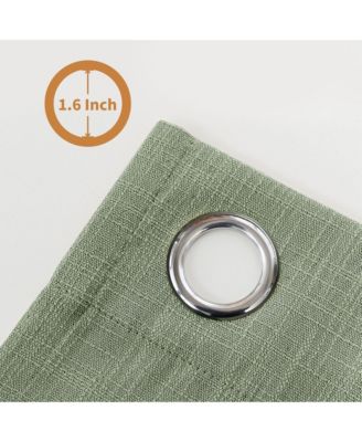 Linen Blend Privacy and Light Filtering Texture Grommet Pair(2 Panels)