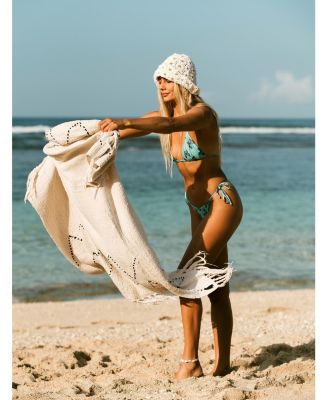 Flora Crochet Hat In Off White