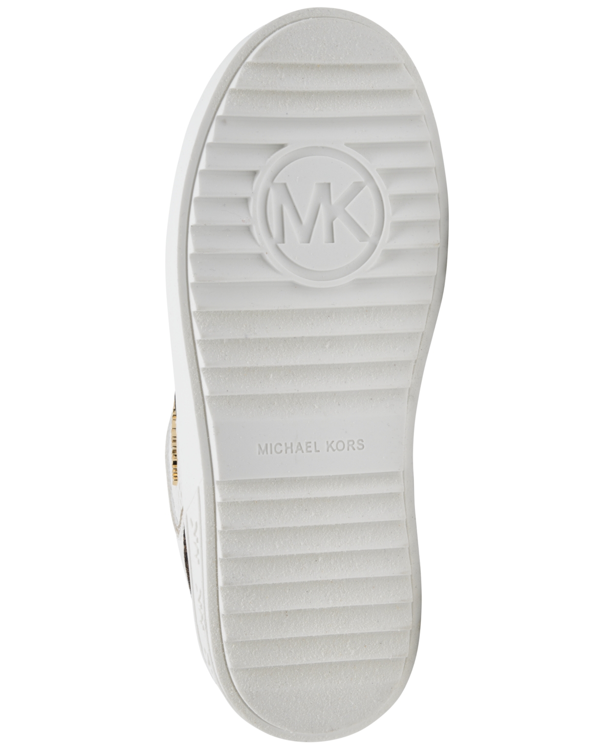 Michael Kors Little Girls Emmet Rumi Casual Sneakers From Finish Line In White,brown