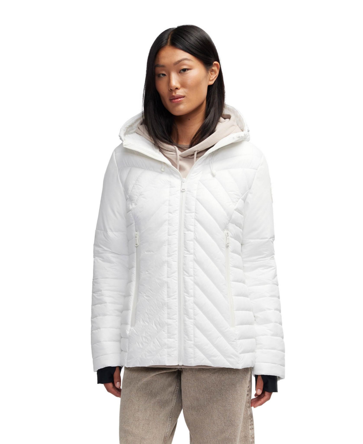 PAJAR WOMEN'S ESMAY LIGHTWEIGHT MIXED MEDIA QUILTED PACKABLE PUFFER 