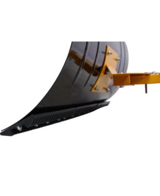 Snow Shovel with Wheels, Snow Pusher, Cushioned Adjustable Angle Handle Snow Removal Tool, 29" Blade, 10" Wheels,yellow color