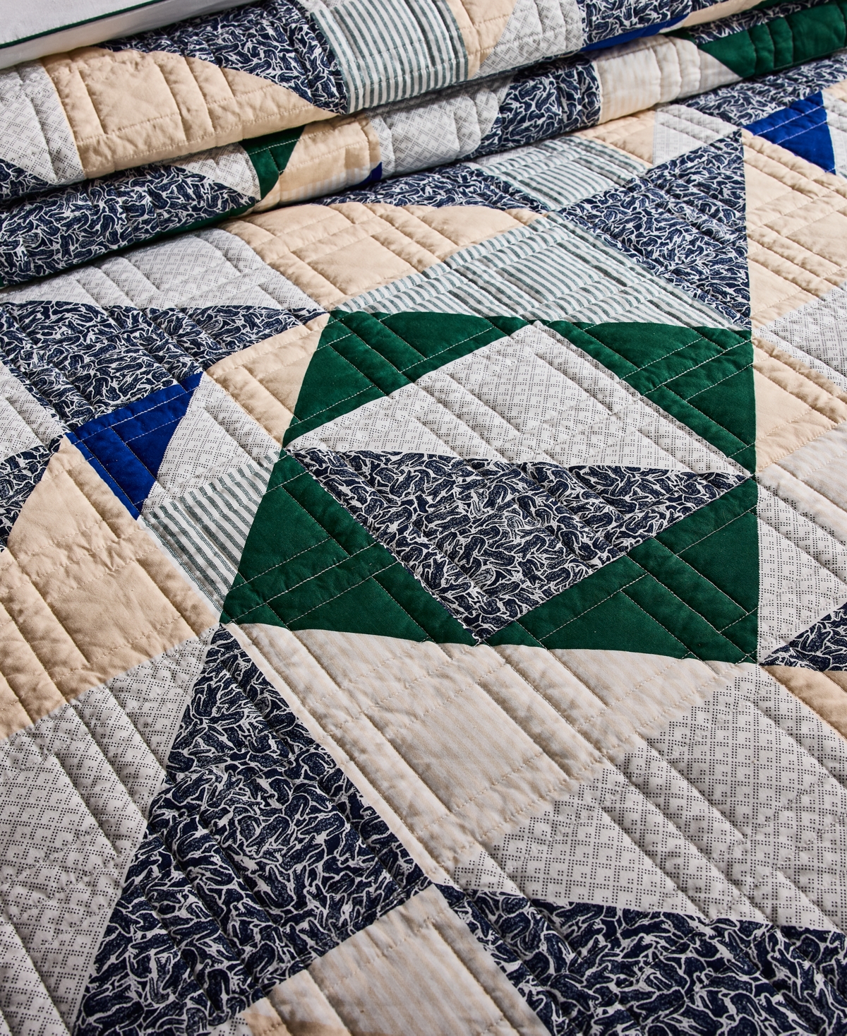 Lacoste Home Signature Cotton 3-pc. Quilt Set, King In Multi