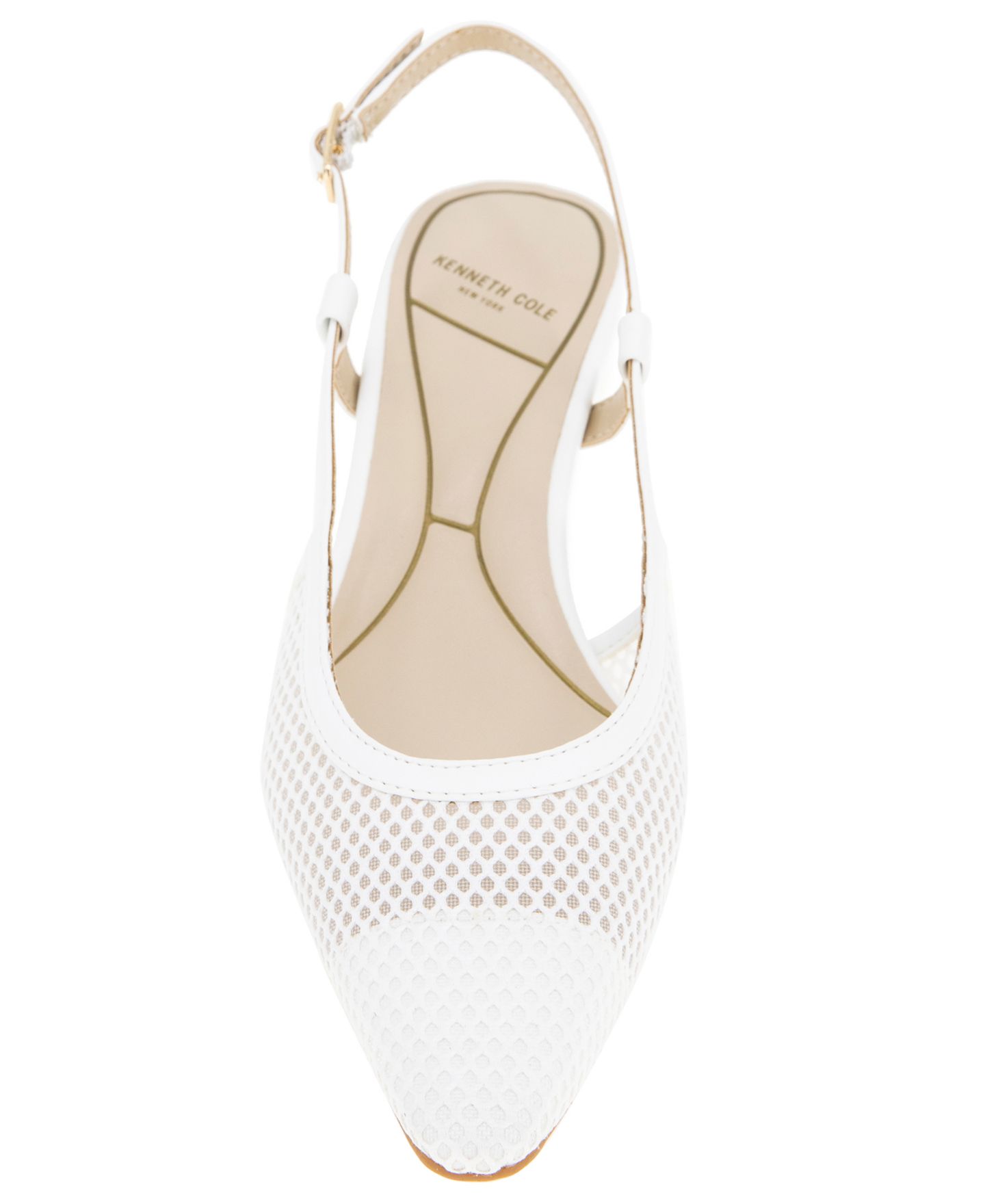 Женские туфли Kenneth Cole New York Martha Mesh Kitten Heel, цвет: Белый — фото 6