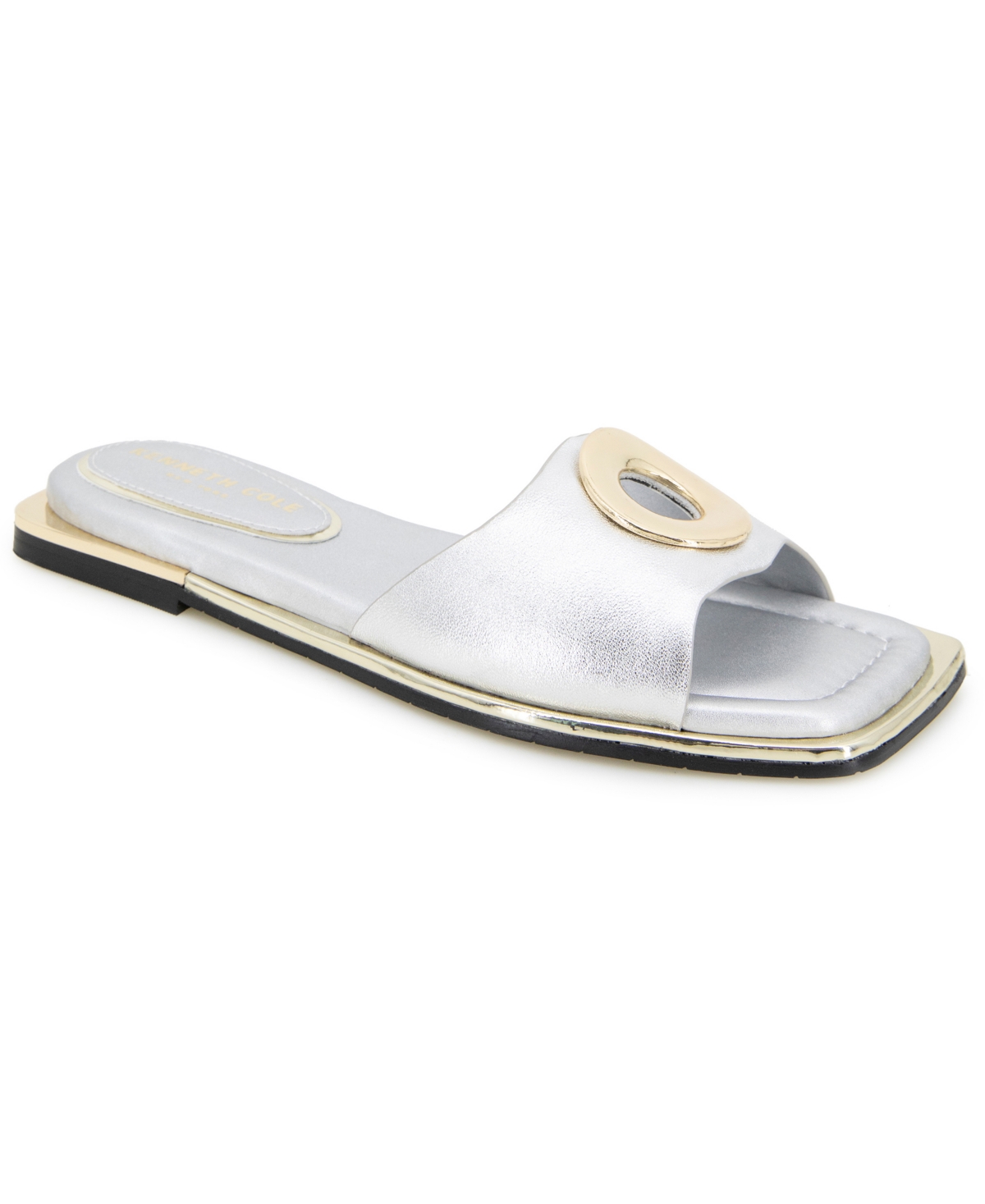 Kenneth Cole New York Women's Asher Flat Sandals In Silver